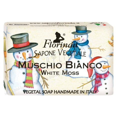 Florinda Rostlinné mýdlo Bílý mech vánoční motiv 50 g