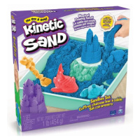 Kinetic sand krabice tekutého písku s podložkou modrá