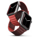 UNIQ Revix oboustranný řemínek pro Apple Watch 42/41/40/38mm Burgundy (kaštanový/korálový)