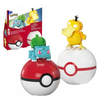 Construx Stavebnice Pokémon Bulbasaur A Psyduck 2 Figurky Pokeball 63 Dílků