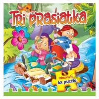 Tri prasiatka (Obsahuje 6x puzzle) - kniha z kategorie Pohádky