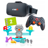 Brýle Vr 3D 360 Stupňů+gamepad+šálková Váha Sova Matematika