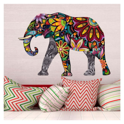Samolepka Ambiance India Elephant, 60 x 85 cm