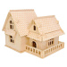 Woodcraft construction kit Dřevěné 3D puzzle Evropská vila A