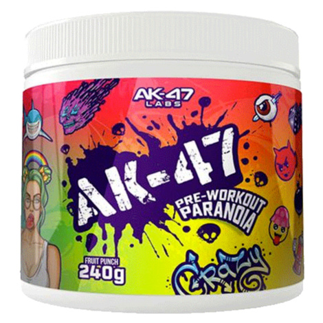 AK-47 Labs AK-47 Pre-Workout Paranoia 240g - modrá malina