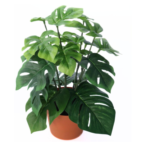 Umělá monstera v květináči, 27 cm