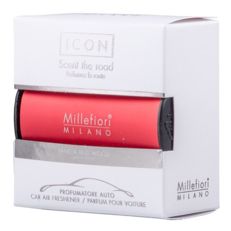 Millefiori Icon Vanilla &amp; Wood vůně do auta Classic červená