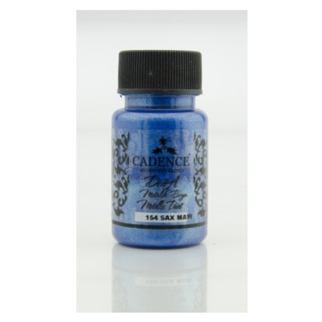Metalická akrylová barva Dora Metalic tmavě modrá sax blue 50 ml Cadence