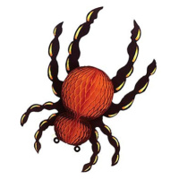 Pavouk papírový černo-oranžový 41 cm