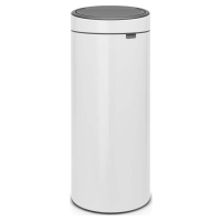 Bílý dotykový ocelový odpadkový koš 30 l Touch Bin – Brabantia