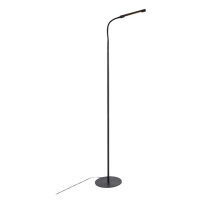 Designová stojací lampa černá včetně LED s dotykovým stmívačem - Palka