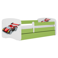 Kocot kids Dětská postel Babydreams závodní auto zelená, varianta