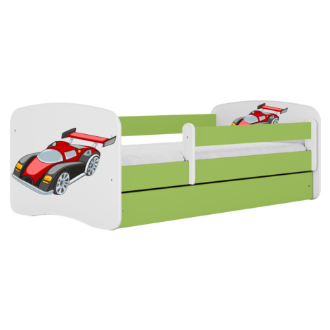 Kocot kids Dětská postel Babydreams závodní auto zelená, varianta