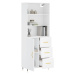 vidaXL Skříň highboard bílá 69,5 x 34 x 180 cm kompozitní dřevo