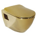 PAULA závěsná WC mísa, 35,5x50cm, zlatá TP325-AK00