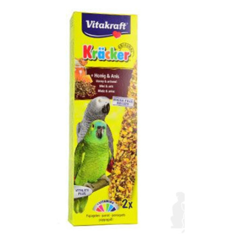 Vitakraft Bird Kräcker parrot African honey tyč 2ks sleva 10%