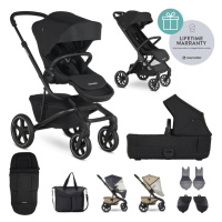 EASYWALKER Kočárek kombinovaný Jimmey Pepper Black XXL RWS + Jackey XL Shadow Black