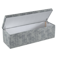 Dekoria Čalouněná skříň, šedavá beton, 120 x 40 x 40 cm, Velvet, 704-32