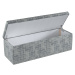 Dekoria Čalouněná skříň, šedavá beton, 120 x 40 x 40 cm, Velvet, 704-32