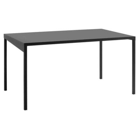 Černý kovový jídelní stůl CustomForm Obroos, 140 x 80 cm