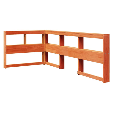 vidaXL Regálová knihovna ve tvaru L 80 cm masivní borové dřevo