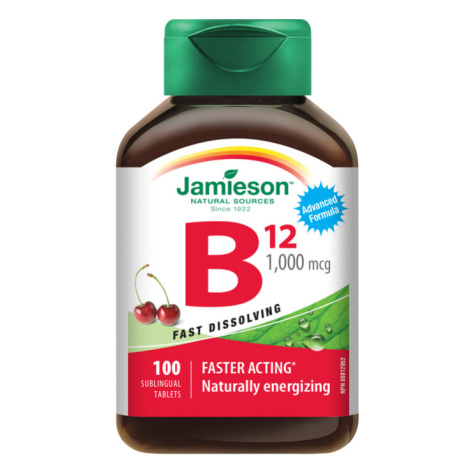 Jamieson Vitamín B12 1000mcg Třešeň Tbl.100