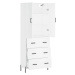 vidaXL Skříň highboard bílá 69,5 x 34 x 180 cm kompozitní dřevo