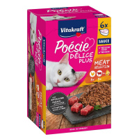 Vitakraft Poésie Délice Plus kuřecí + hovězí 6x85 g