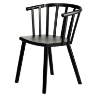 Dekoria Židle Madlen Black, 54 x 43 x 76 cm