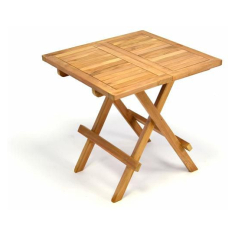 Divero 34944 Zahradní dřevěný skládací stolek výška 50 cm