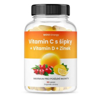 MOVit Vitamin C 1200 mg s šípky + Vitamin D + Zinek Premium, 90 tablet