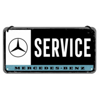 Plechová cedule Mercedes-Benz - Service, 10 x 20 cm