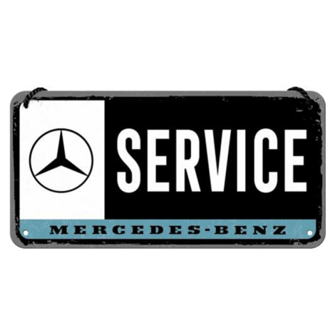 Plechová cedule Mercedes-Benz - Service, 10 x 20 cm POSTERSHOP