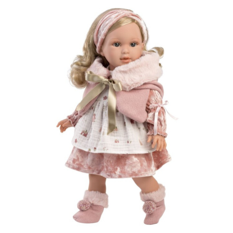 LLORENS - 54044 LUCIA - realistická panenka s měkkým látkovým tělem - 40 cm