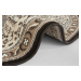 Nouristan - Hanse Home koberce Kruhový koberec Mirkan 104439 Cream/Brown - 160x160 (průměr) kruh