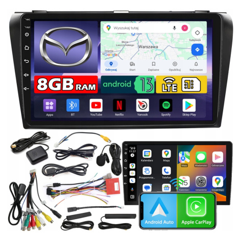 Ncs Autorádio ZQ9 Mazda 3 2003-2009 Android Navigace 8GB Lte