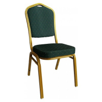 Tempo Kondela Židle ZINA 3 NEW - zelená/zlatý nátěr + kupón KONDELA10 na okamžitou slevu 3% (kup