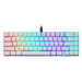 Mechanická klávesnice Motospeed CK67 RGB (bílá)