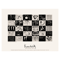 Obrazová reprodukce Thirty (Vintage Black and Whit Abstract) - Wassily Kandinsky, (40 x 30 cm)