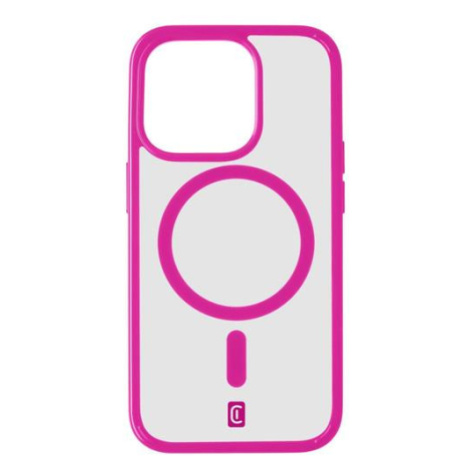 Zadní kryt Cellularline Pop Mag s podporou Magsafe pro Apple iPhone 15 Pro, transparentní / růžo
