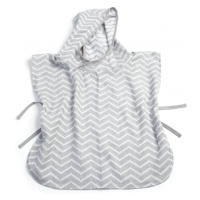 KipKep mušelínové PONCHO S Silver Grey