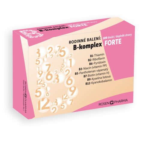 Rosen B-komplex FORTE rodinné balení 100 dražé