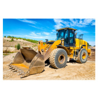 Ilustrace Yellow earth mover prepares the ground, ewg3D, 40 × 26.7 cm