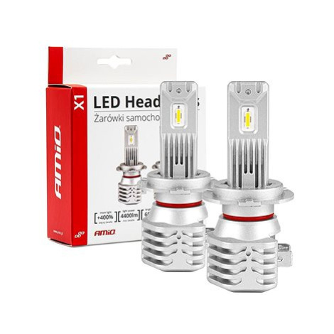 AMIO LED H7 40W - bílá (patice PX26d), sada 2 ks