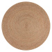 Flair Rugs koberce Kusový koberec Capri Jute Natural/Coral kruh - 133x133 (průměr) kruh cm
