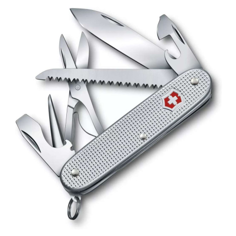 VICTORINOX - Střední kapesní nůž Farmer X Alox, 10 funkcí, stříbrná 0.8271.26