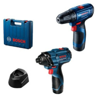 BOSCH Professional SET GSR 120 + GDR 120 (2x 2.0 Ah + nab. GAL 12V-20, kufr), 0.601.9G8.023