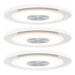 Paulmann vestavné svítidlo LED Whirl kruhové 5,5W hliník satén 3ks sada stmívatelné 929.07 P 929