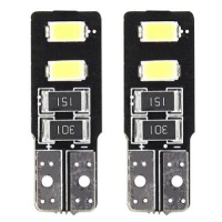 AMIO LED 12V 1,64W 2x SMD bílá 5600k (patice w2,1x9,5d/ T10) kompatibilní s CAN-BUS