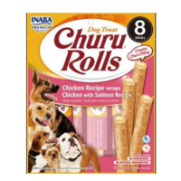 Churu Dog Rolls Chicken with Salmon wraps pochoutka pro psy 8x12 g